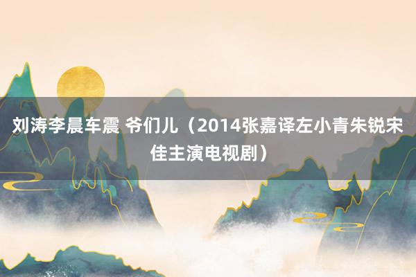 刘涛李晨车震 爷们儿(2014张嘉译左小青朱锐宋佳主演电视剧)