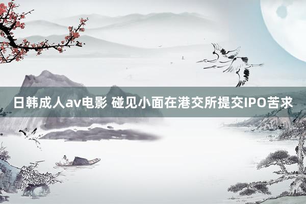日韩成人av电影 碰见小面在港交所提交IPO苦求