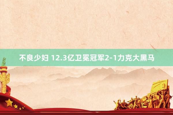 不良少妇 12.3亿卫冕冠军2-1力克大黑马