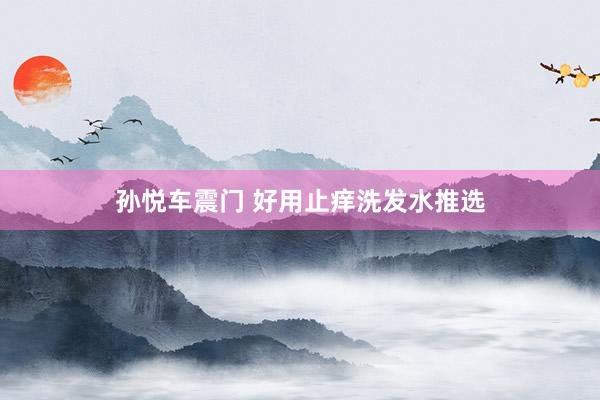孙悦车震门 好用止痒洗发水推选