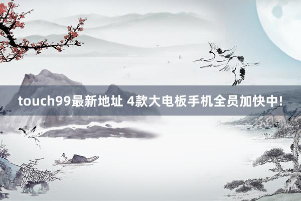 touch99最新地址 4款大电板手机全员加快中!