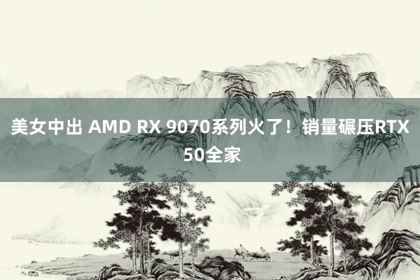美女中出 AMD RX 9070系列火了！销量碾压RTX 50全家