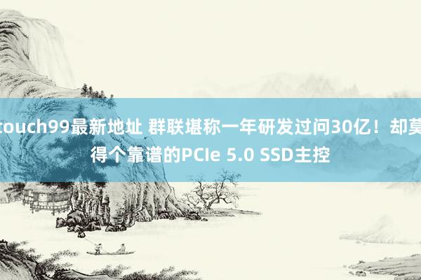 touch99最新地址 群联堪称一年研发过问30亿！却莫得个靠谱的PCIe 5.0 SSD主控